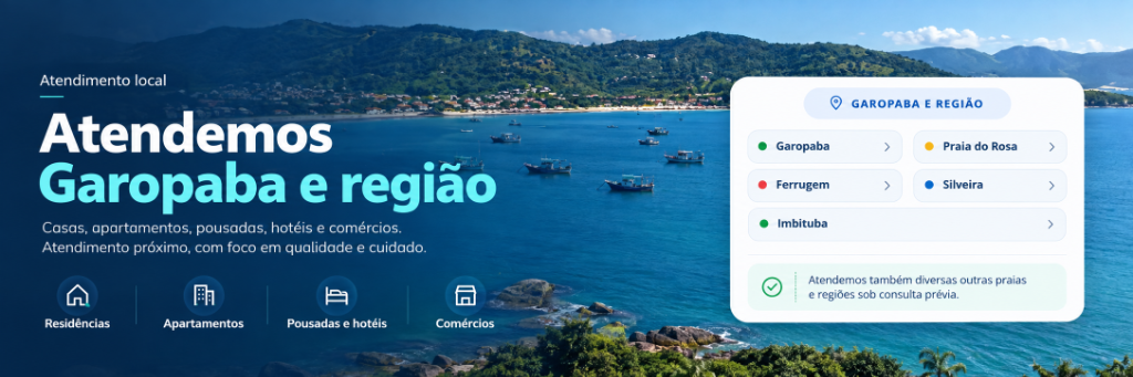 Atendemos Garopaba e região - Casas, apartamentos, pousadas, hotéis e comércios